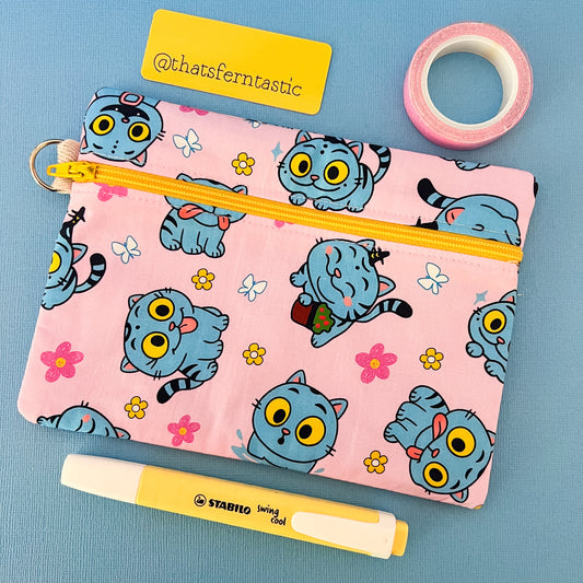 Derpy Tiger K-Pop Demon Hunters Flat Lay Pouch