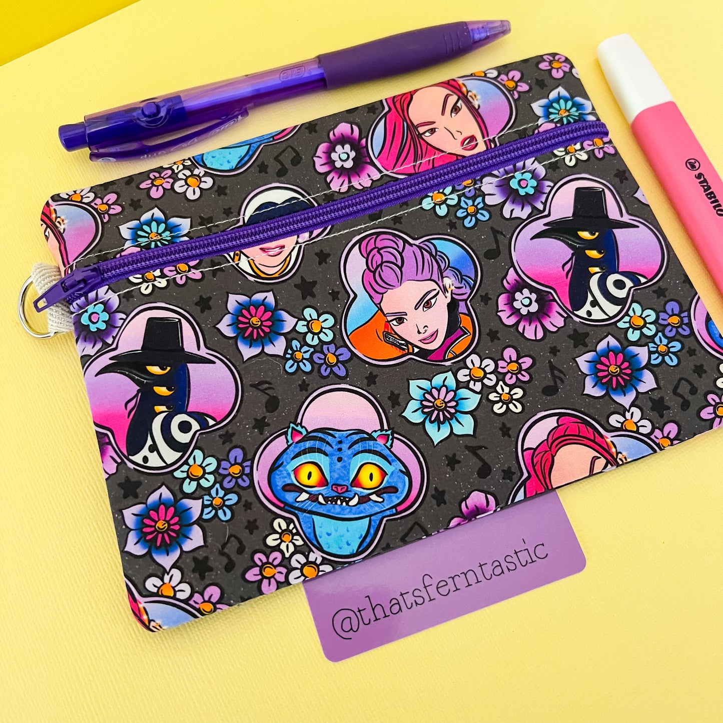 K-Pop Demon Hunters Flat Lay Pouch
