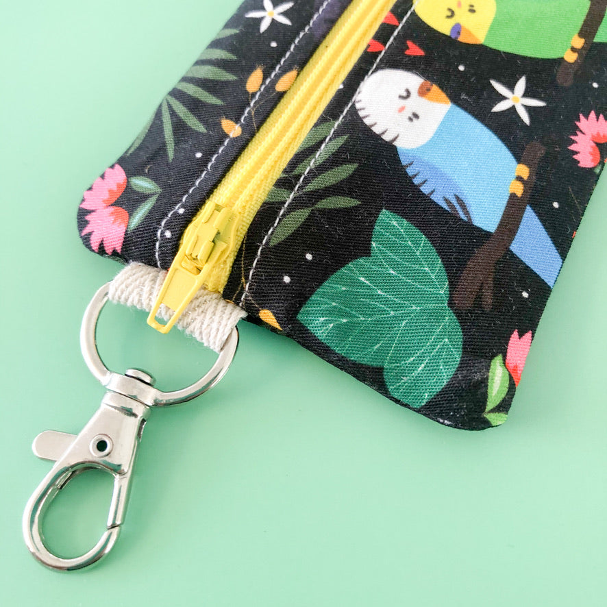 Budgies In Love Mini Pouch
