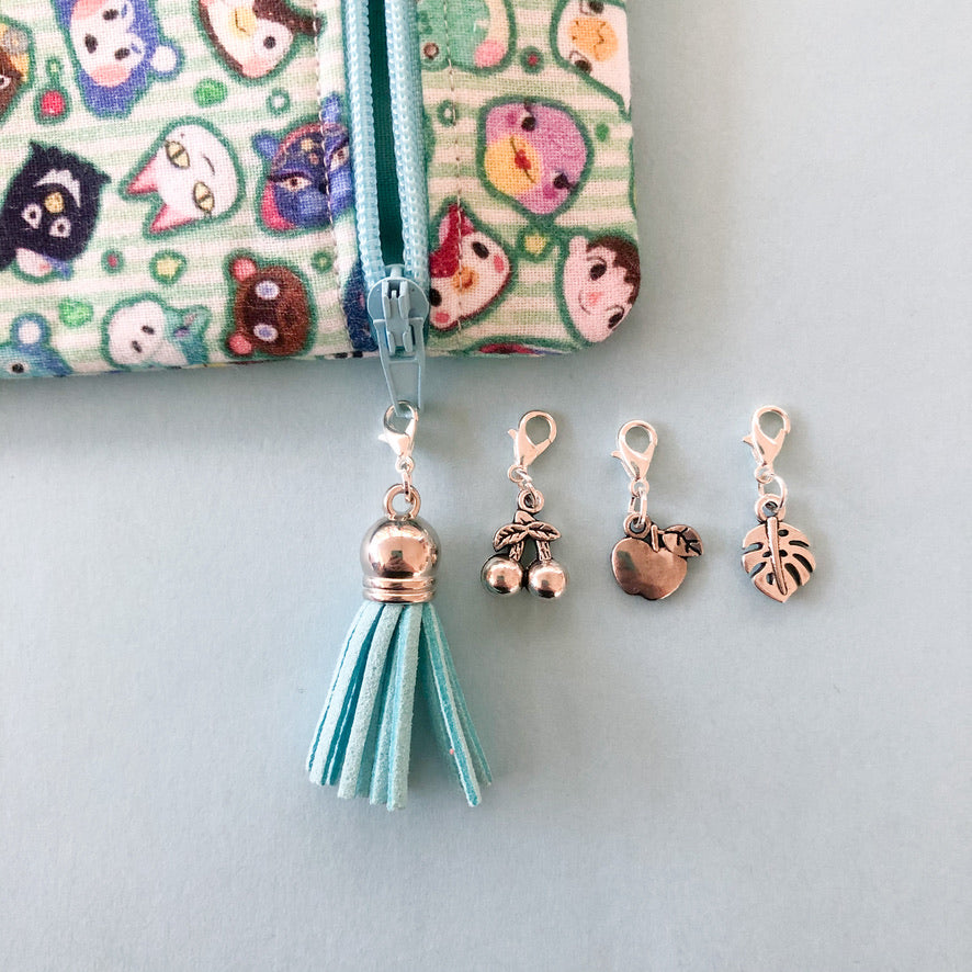 Striped Animal Crossing Flat Lay Pouch