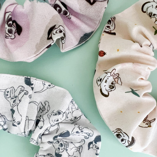 Pastel 101 Dalmatians Scrunchie Set