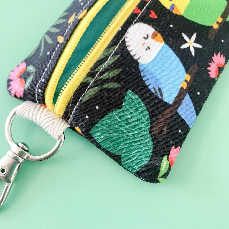 Budgies In Love Mini Pouch