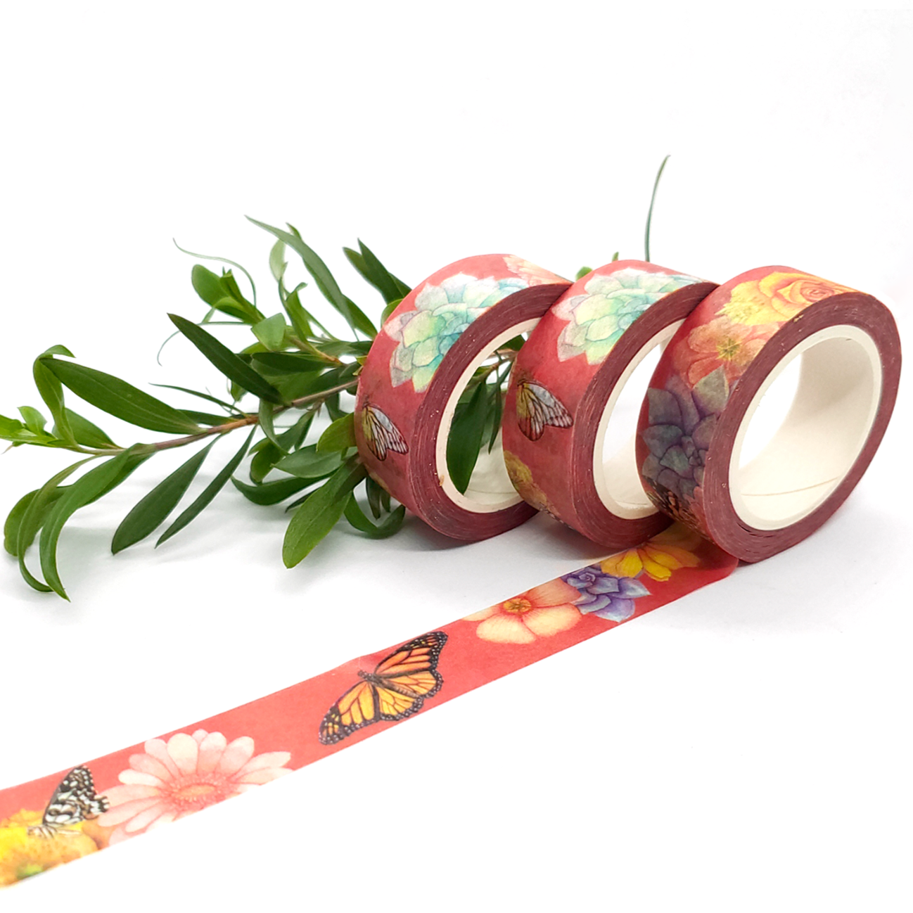 Flowers and Butterflies Washi Tape