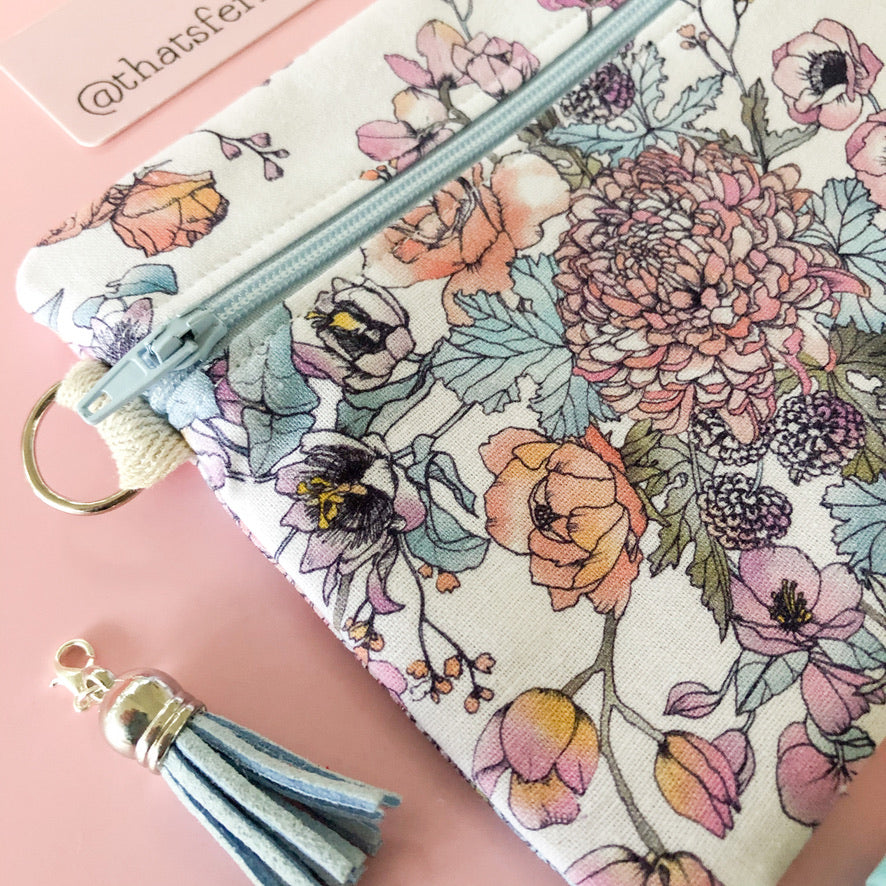 Country Garden Flat Lay Pouch