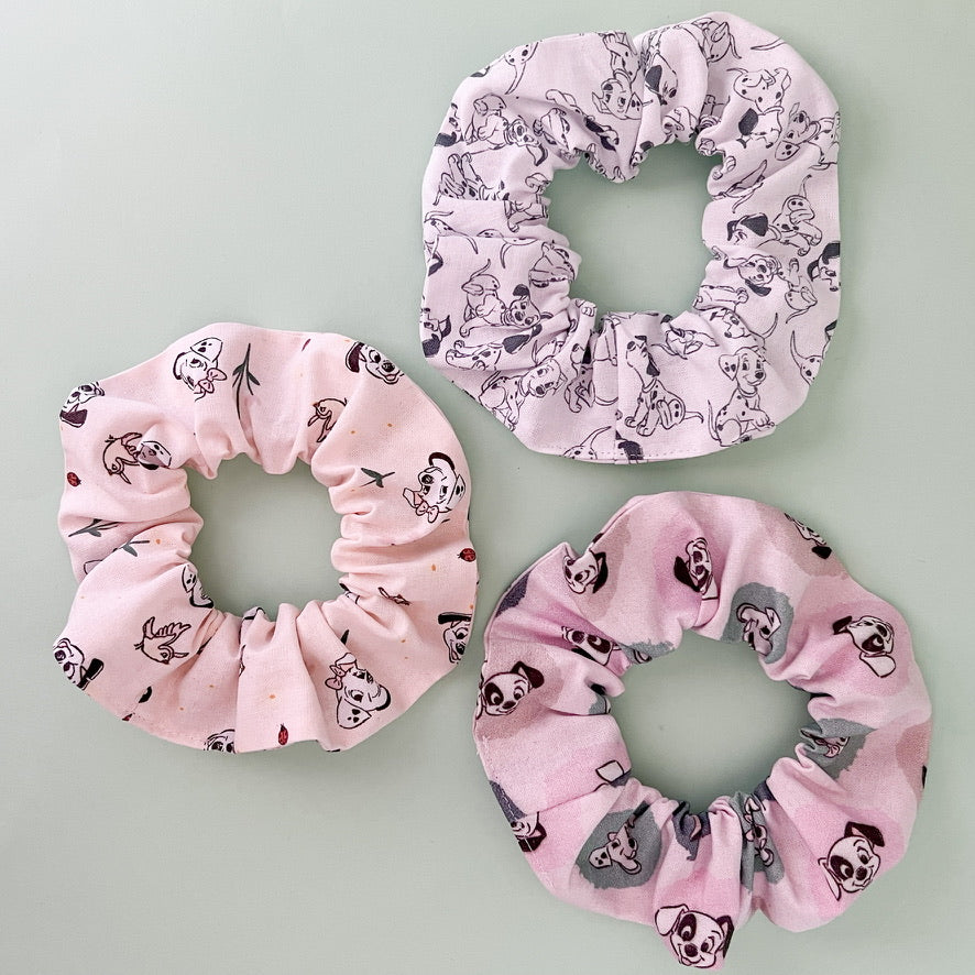 Pastel 101 Dalmatians Scrunchie Set