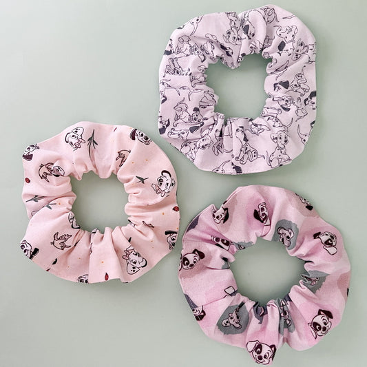 Pastel 101 Dalmatians Scrunchie Set