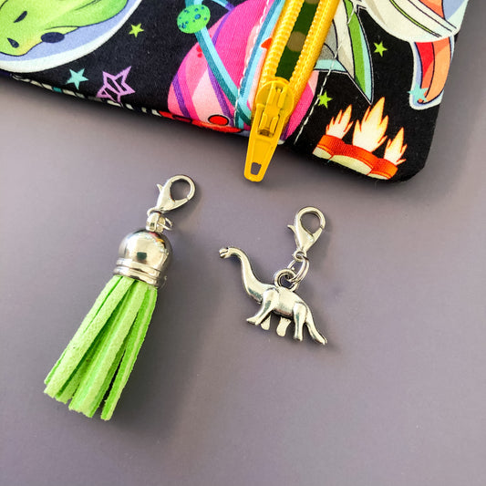 Dinosaurs In Space Flat Lay Pouch