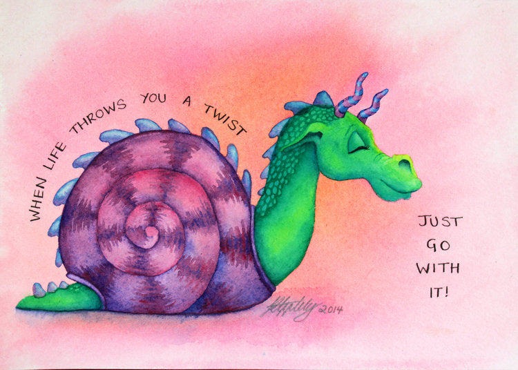 Dragon Snail Enamel Pin