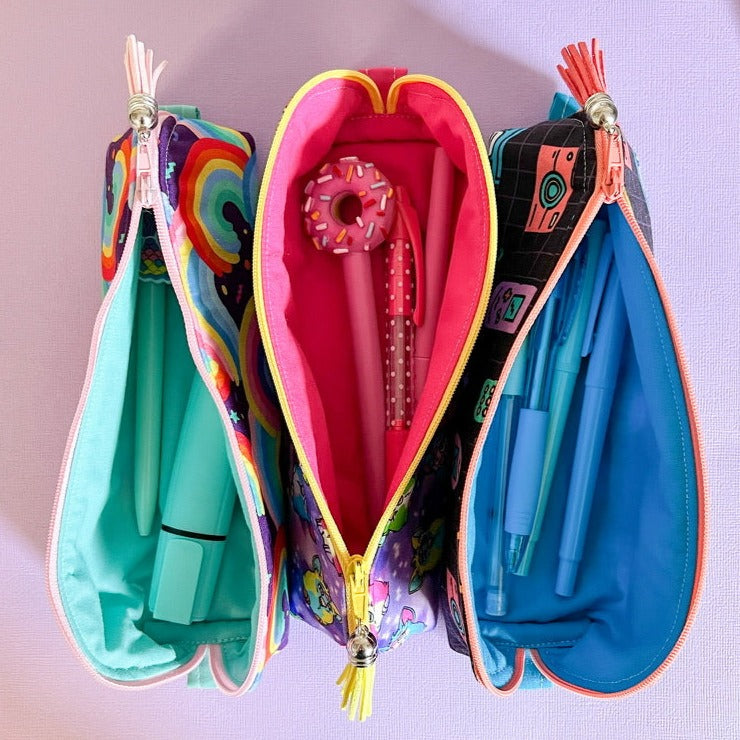 90s Theme Open Wide Pouches