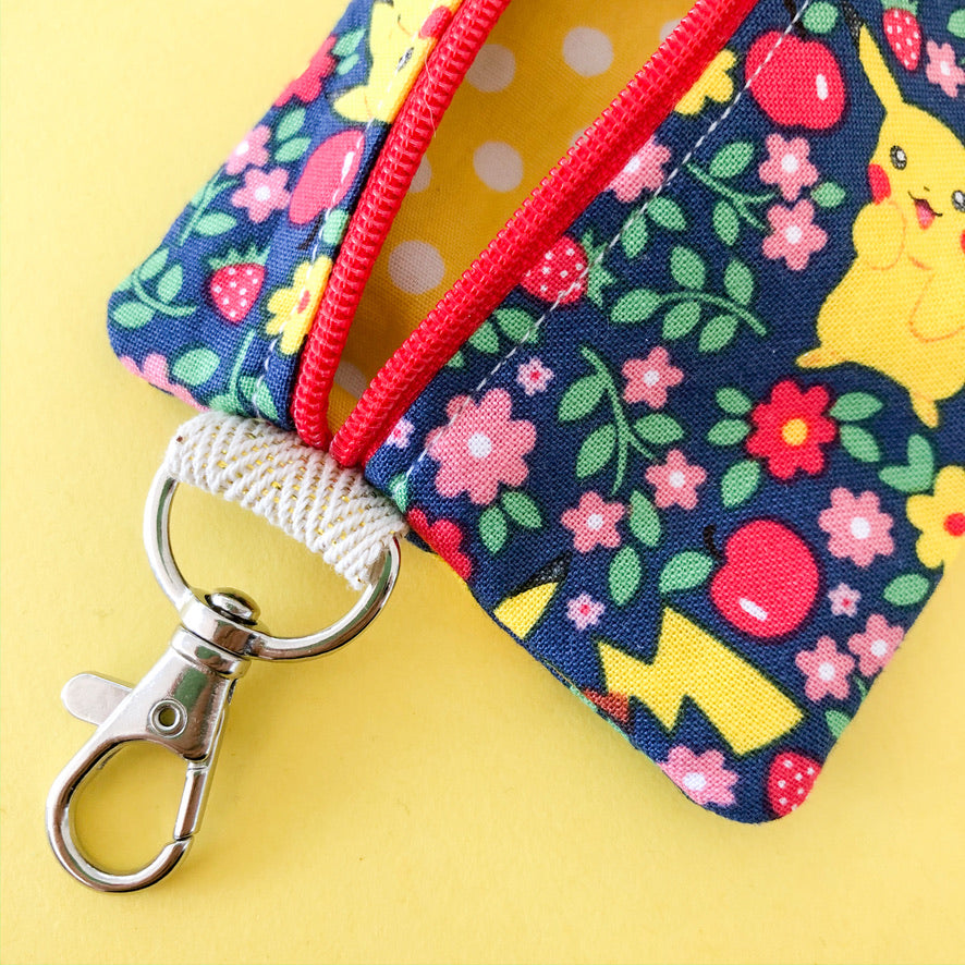 Floral Pikachu Mini Pouch