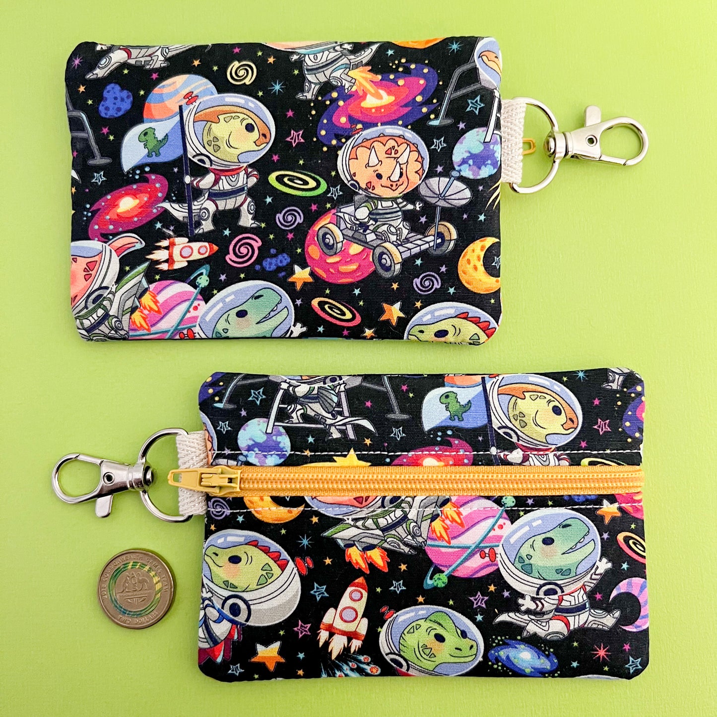 Dinosaurs In Space Mini Pouch