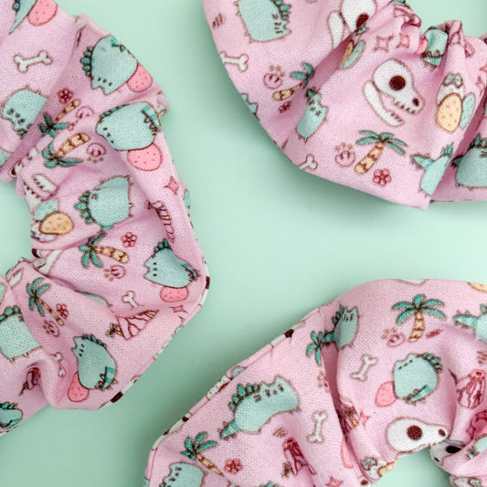Dino Pusheen Scrunchie