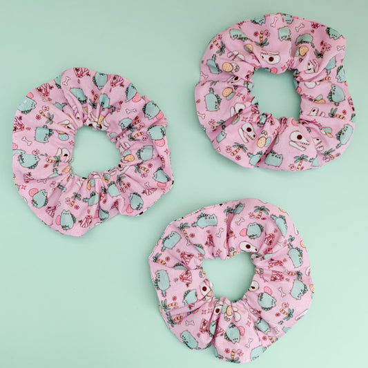 Dino Pusheen Scrunchie