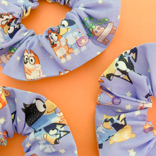 Purple Bluey Scrunchie