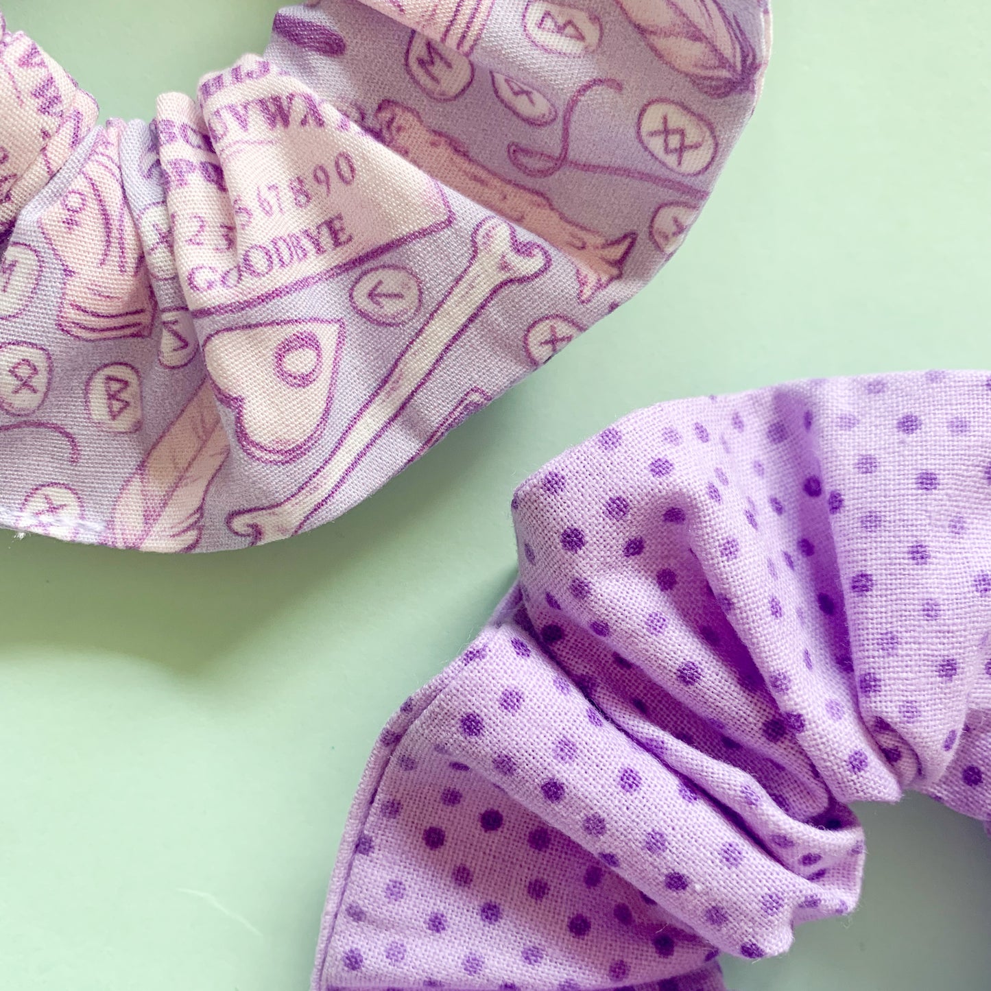 Purple Halloween Scrunchie Duo