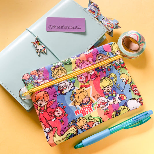 Rainbow Brite Flat Lay Pouch