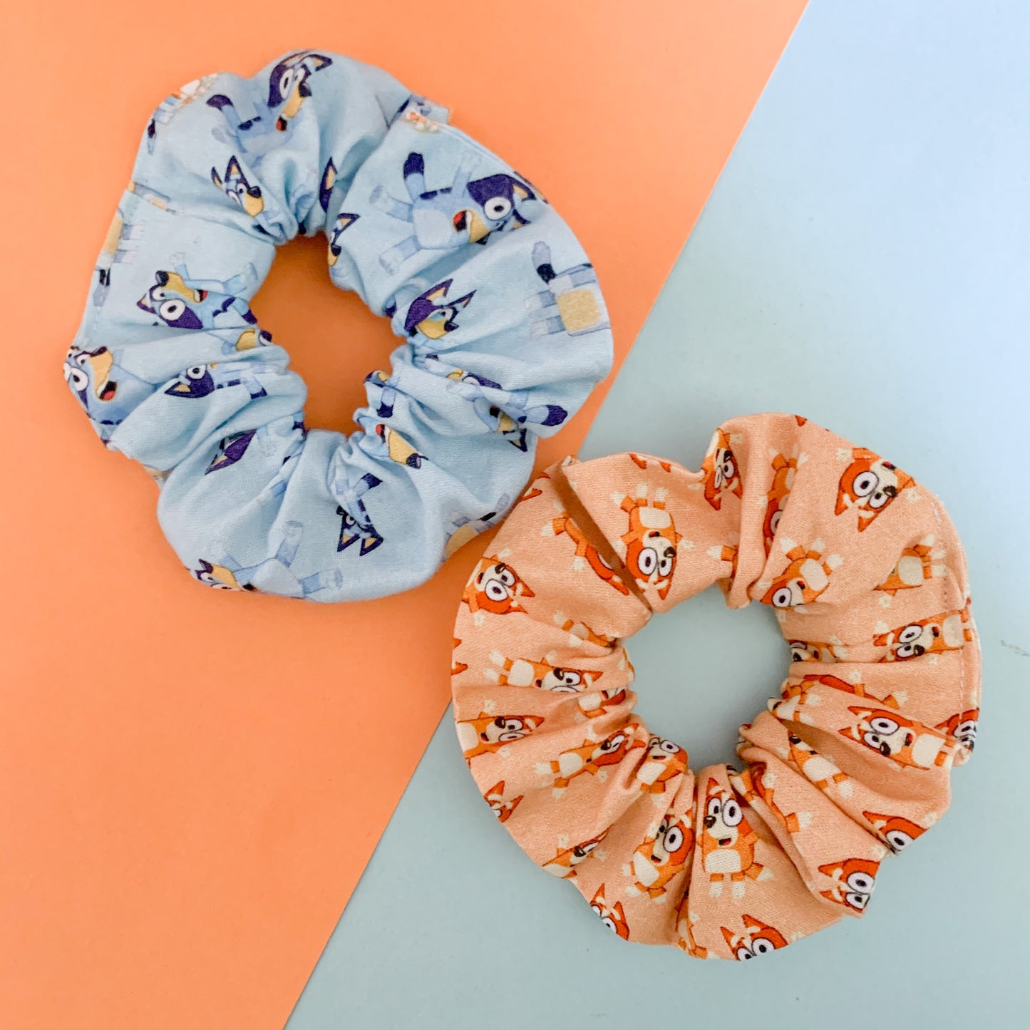 Bluey Scrunchie Duo