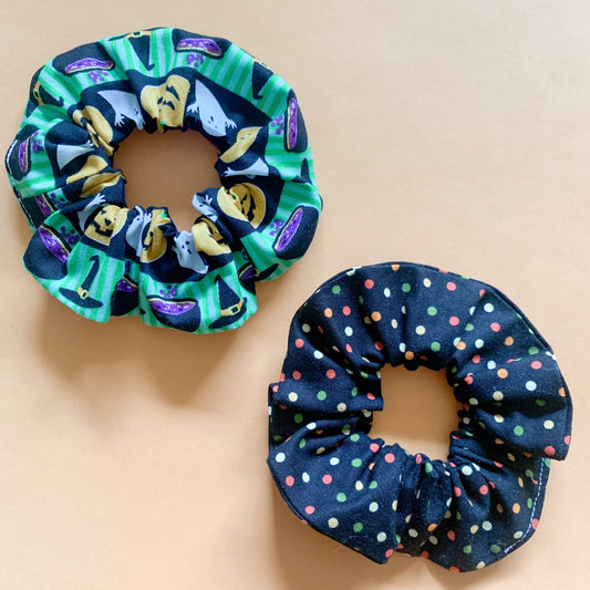 Traditional Halloween Scrunchie Duo