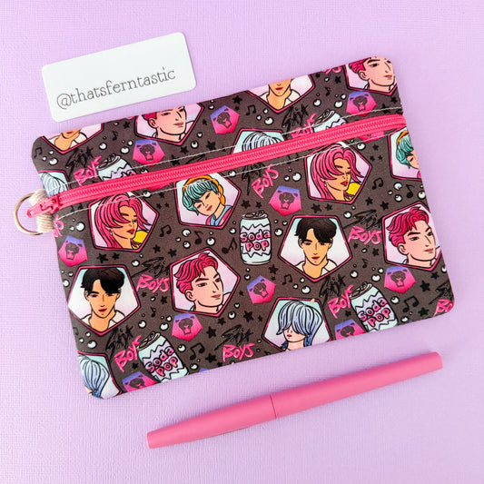 K-Pop Demon Hunters Saja Boys Flat Lay Pouch