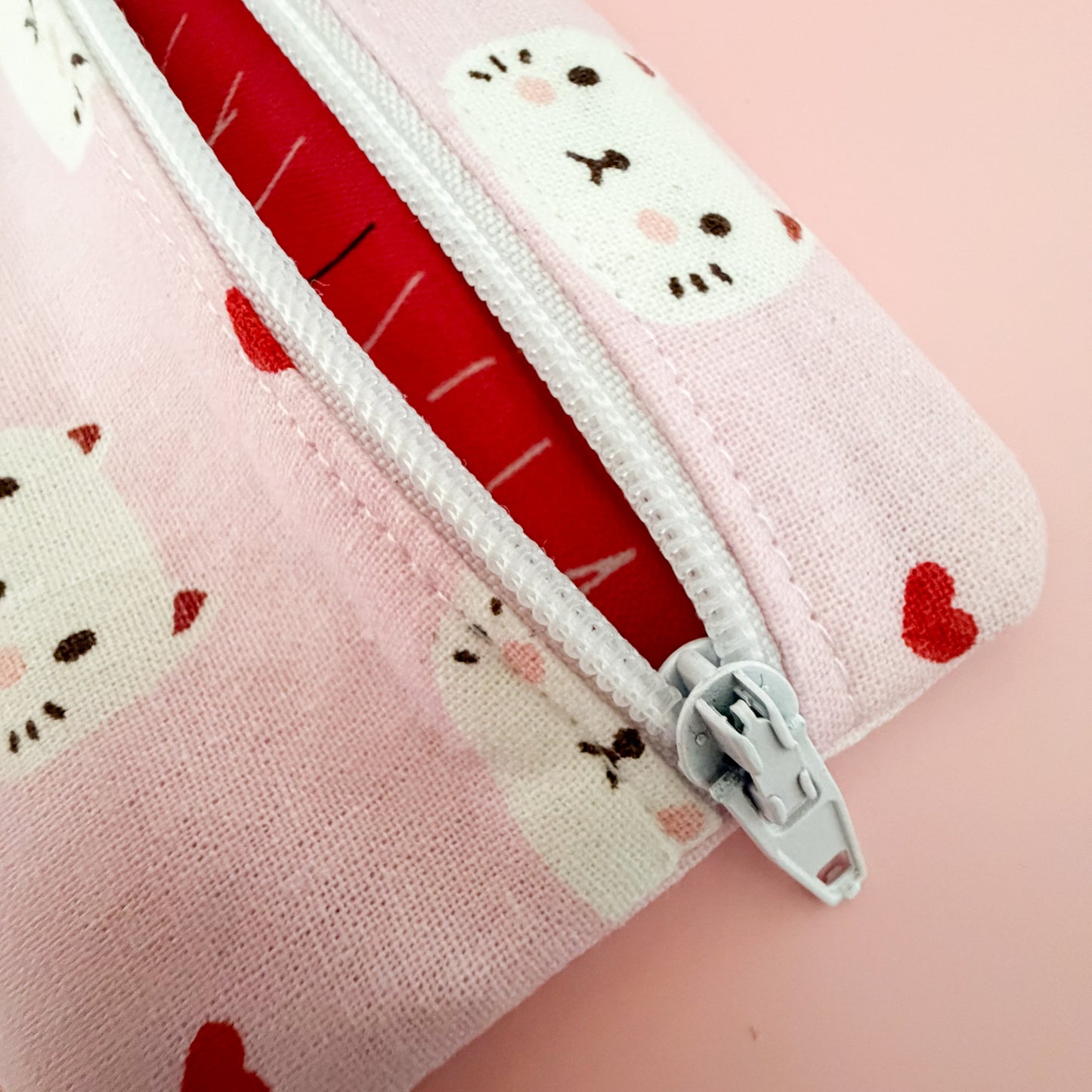 Pink Cat Mini Pouch