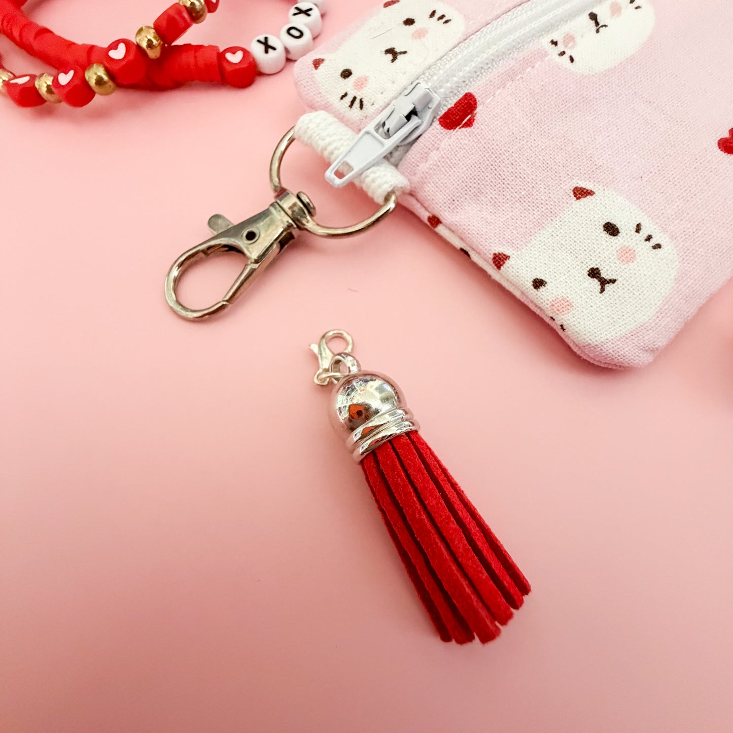 Pink Cat Mini Pouch