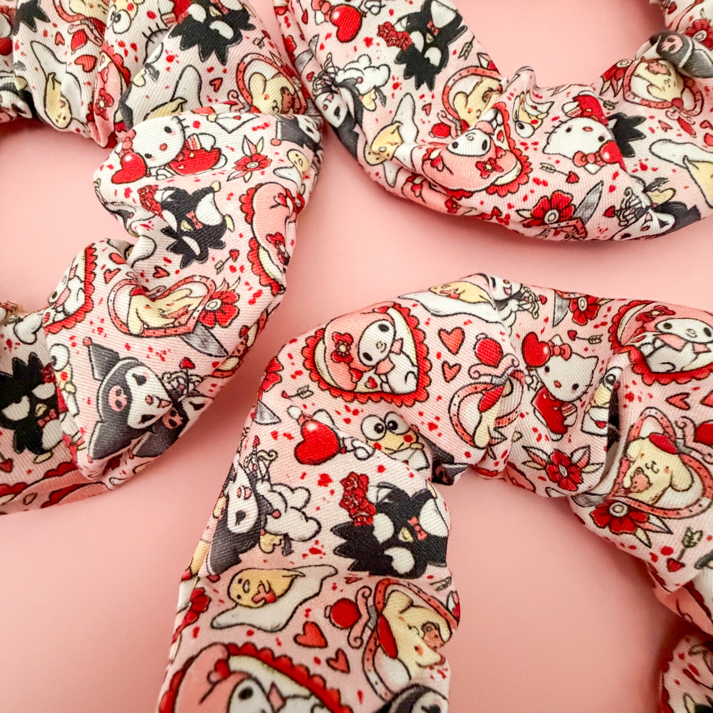 Character Galentines Scrunchies
