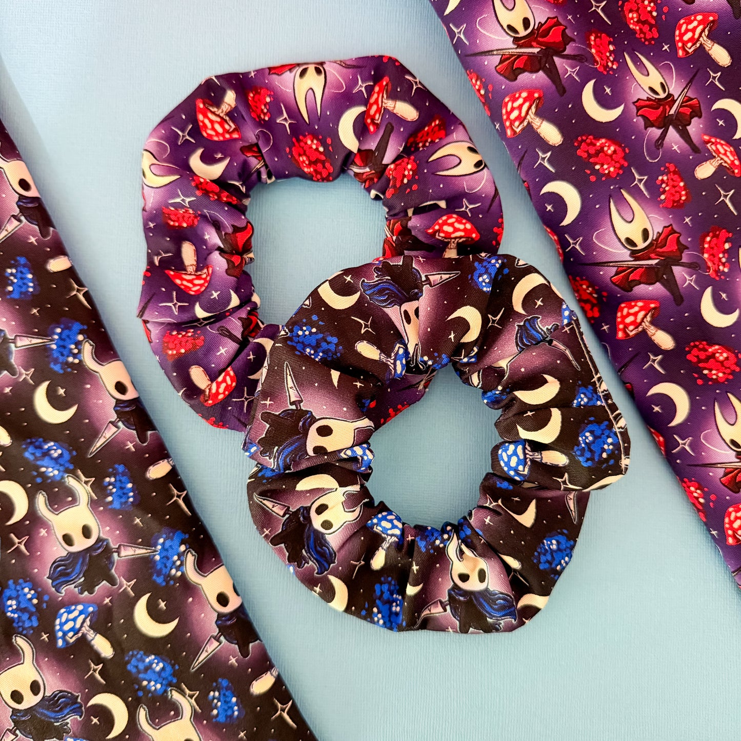 Hollow Knight & Silksong Scrunchie Duo