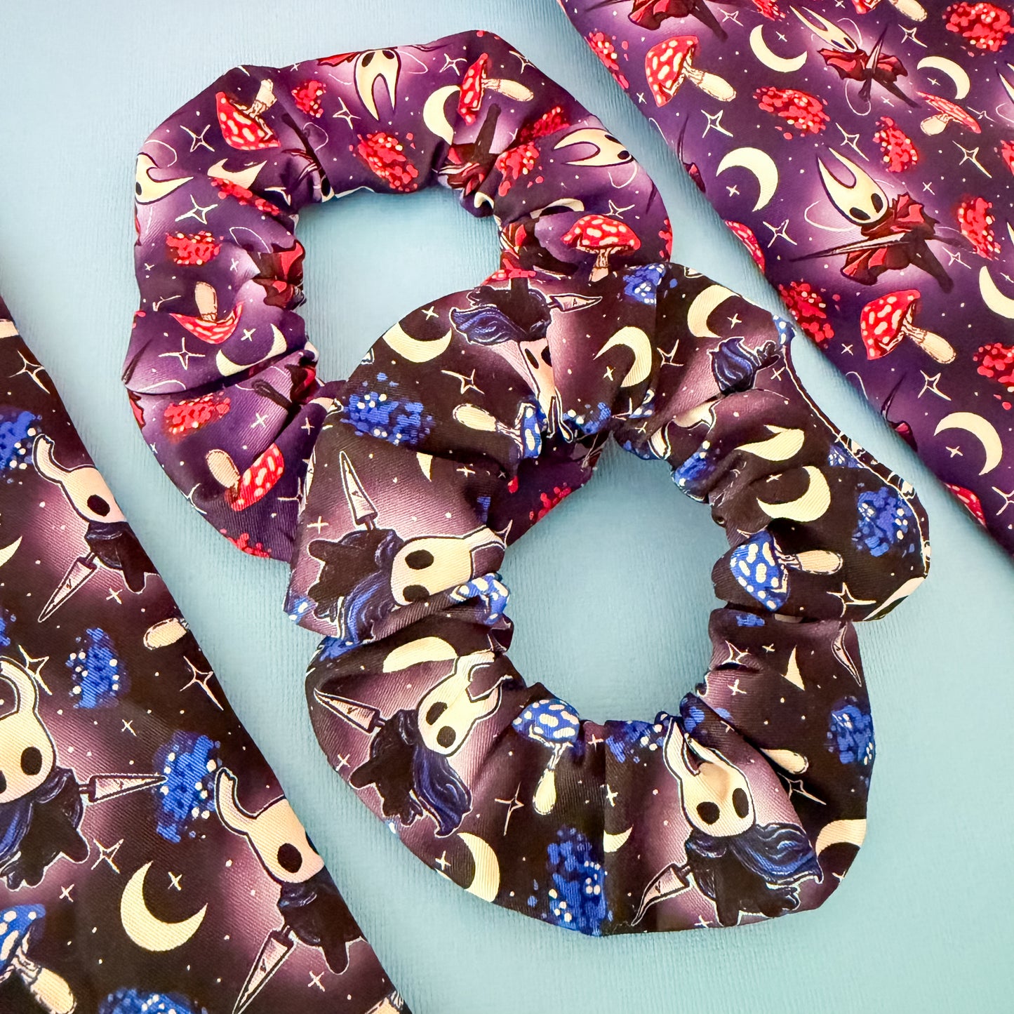 Hollow Knight & Silksong Scrunchie Duo