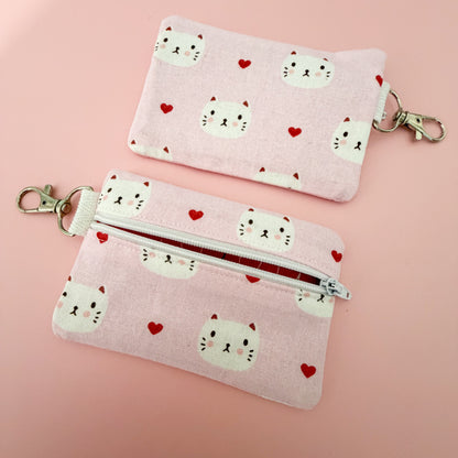 Pink Cat Mini Pouch