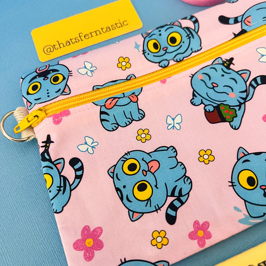 Derpy Tiger K-Pop Demon Hunters Flat Lay Pouch