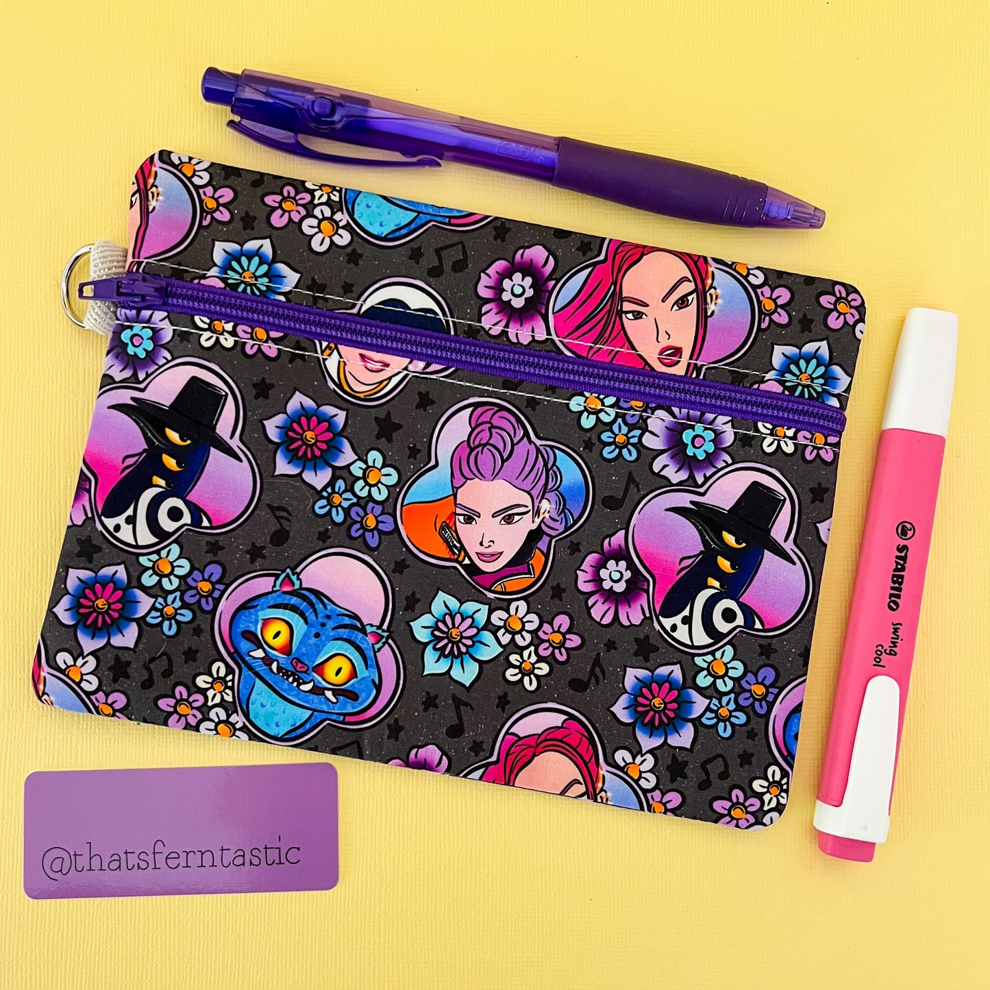 K-Pop Demon Hunters Flat Lay Pouch