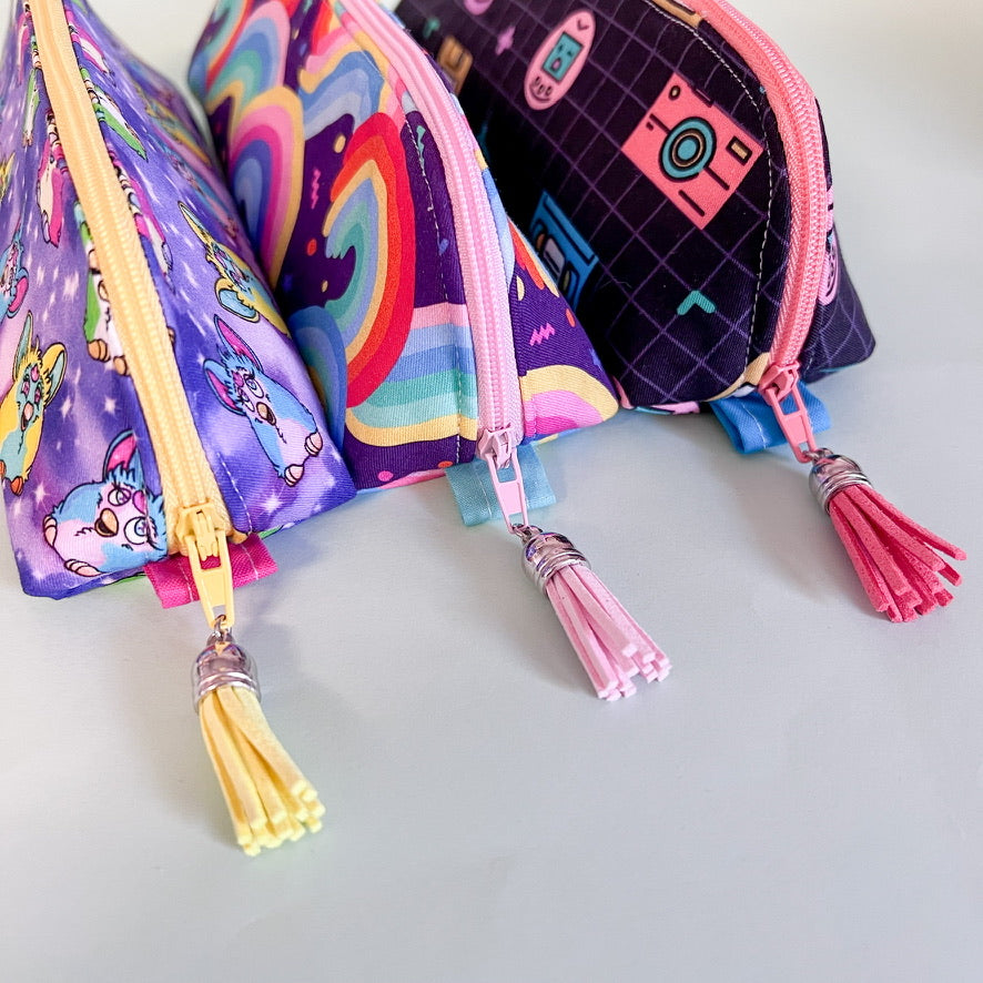 90s Theme Open Wide Pouches