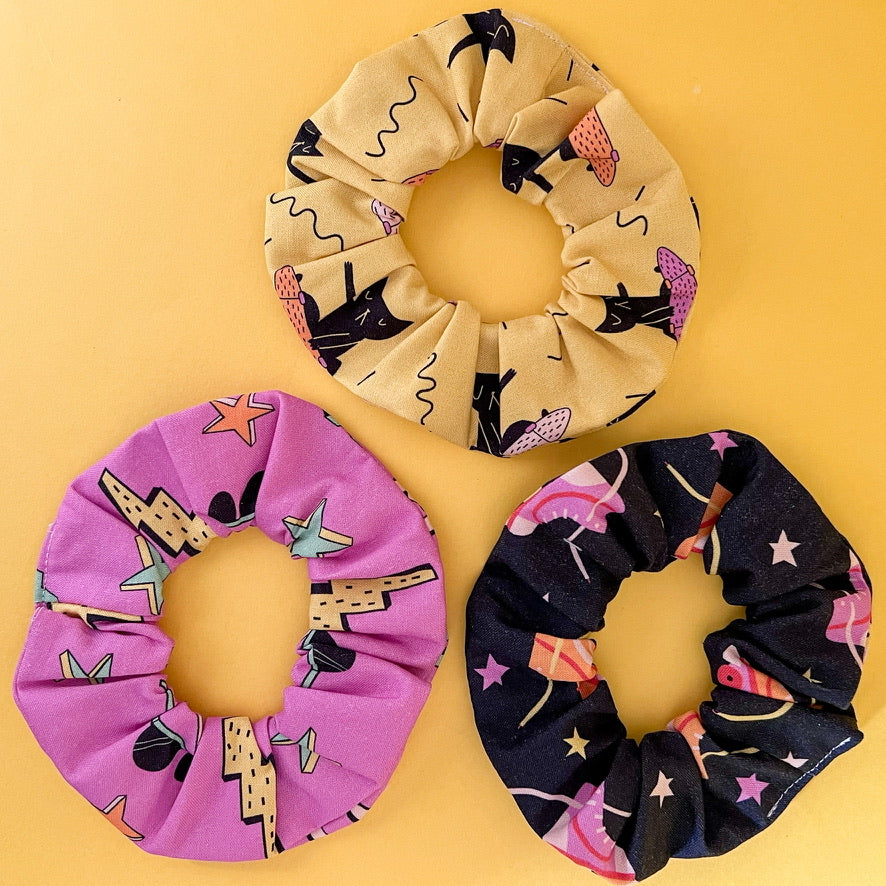 90s Scrunchie Set - Warm Tones