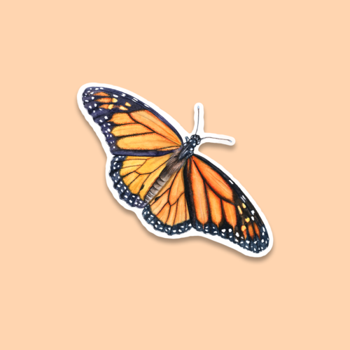 Dicamba Butterfly Die Cut Vinyl Sticker