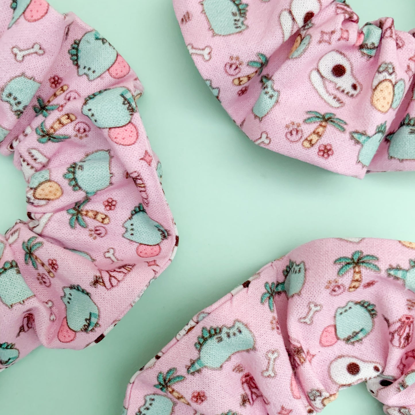 Dino Pusheen Scrunchie