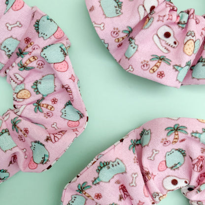 Dino Pusheen Scrunchie