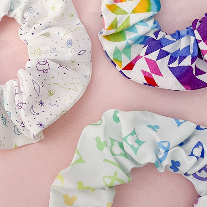 White Rainbow Disney Scrunchie Set