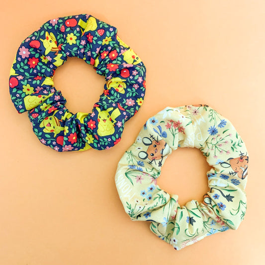 Floral Pokémon Scrunchie Duo