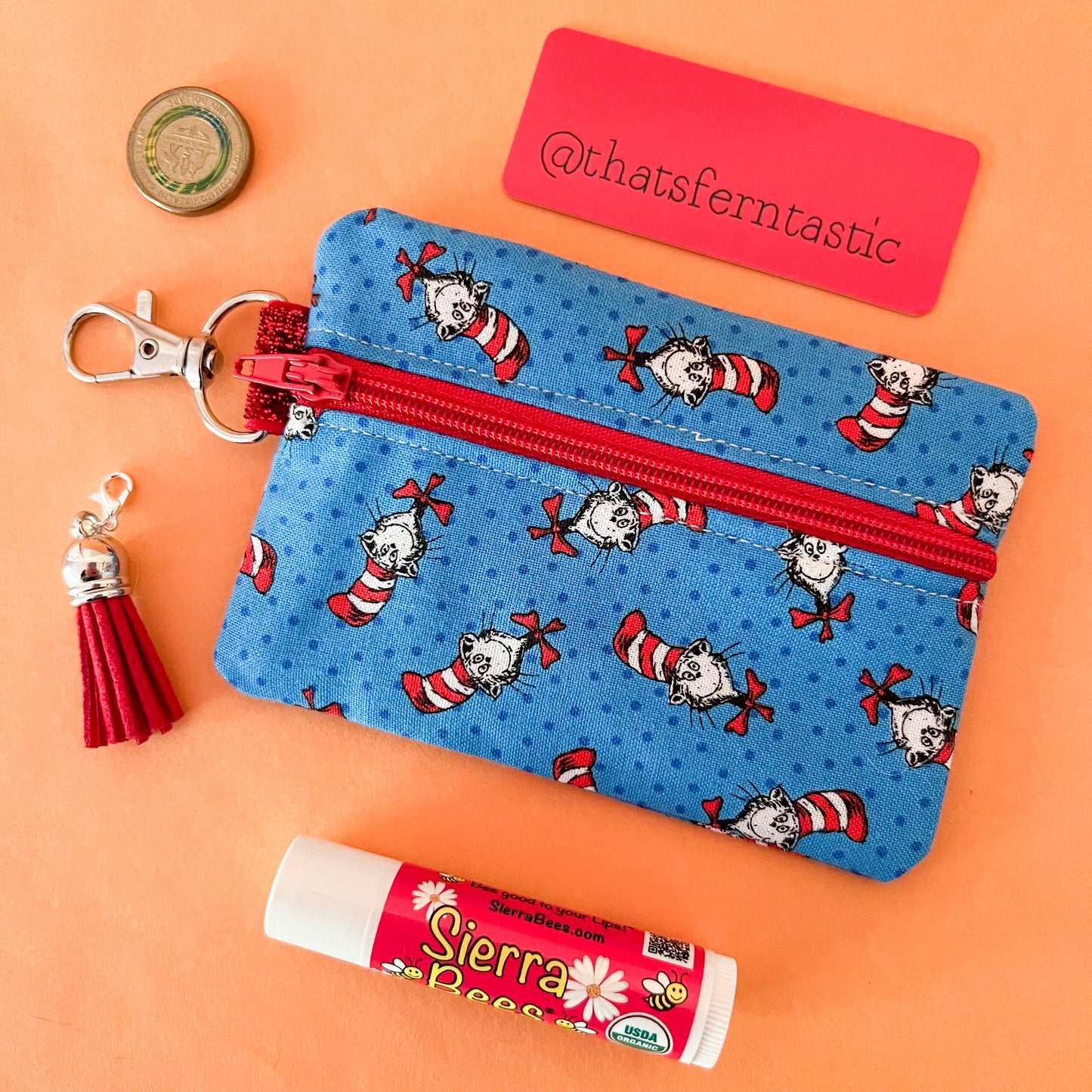 Cat In The Hat Mini Pouch