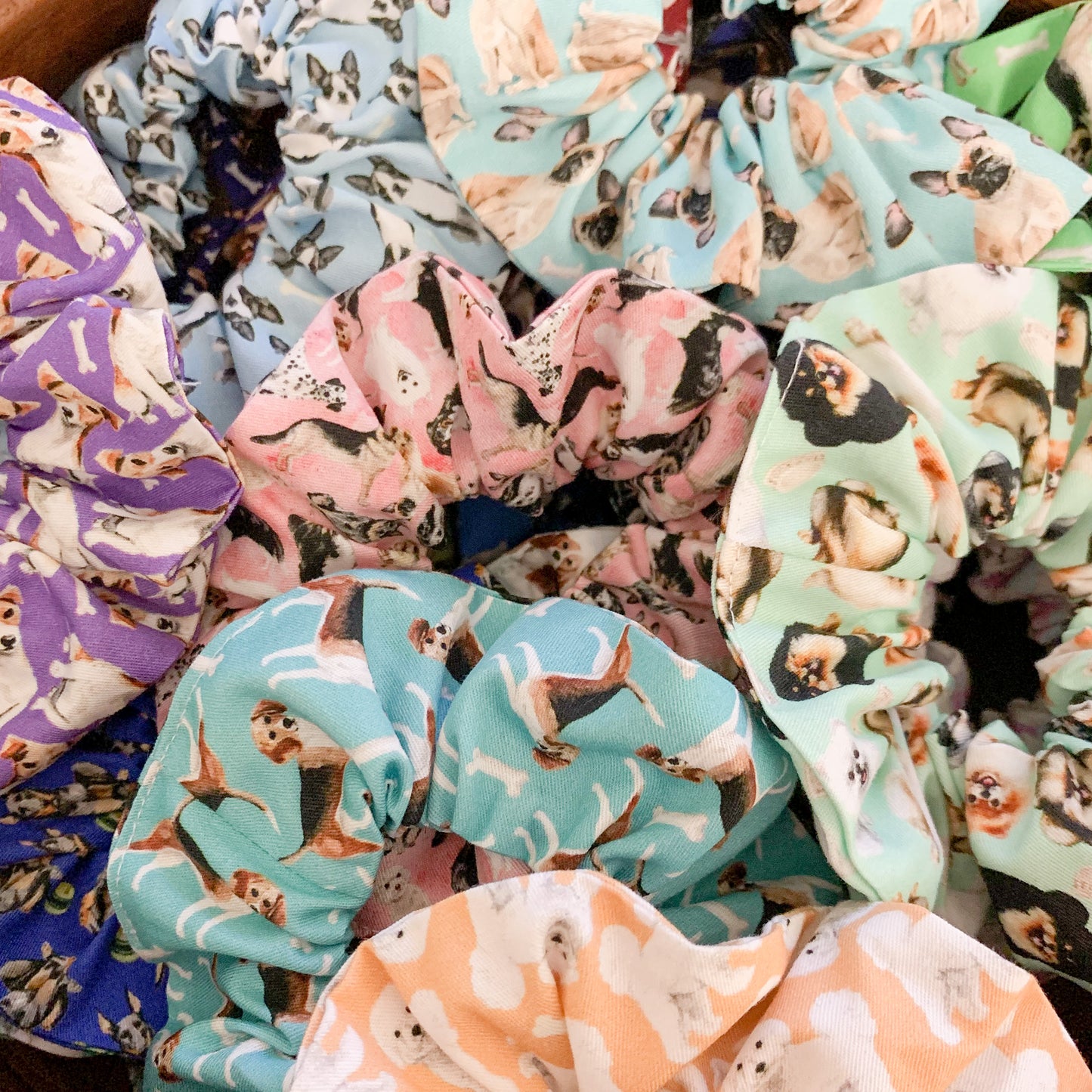 Dog Breeds Scrunchies