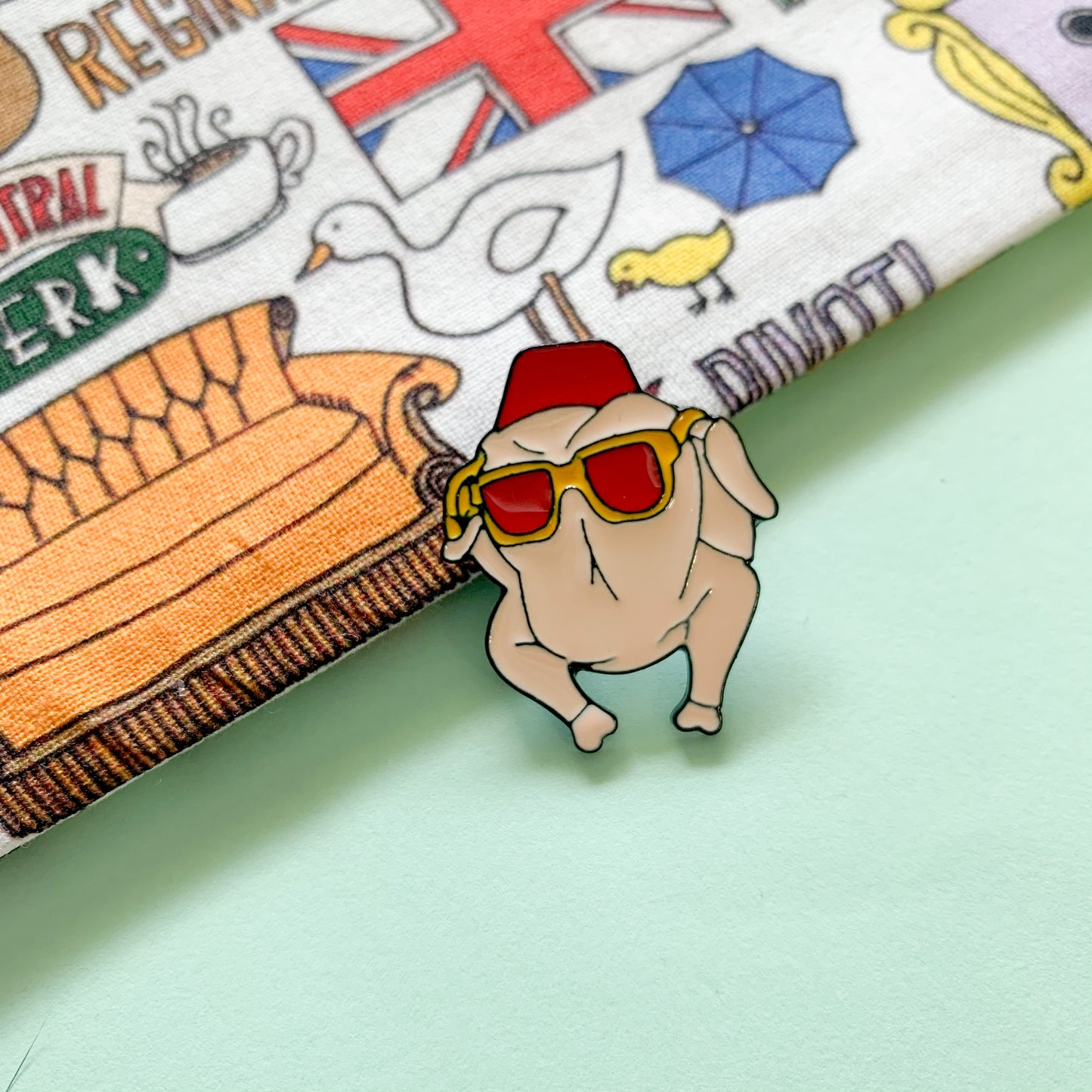 Friends Thanksgiving Turkey Enamel Pin