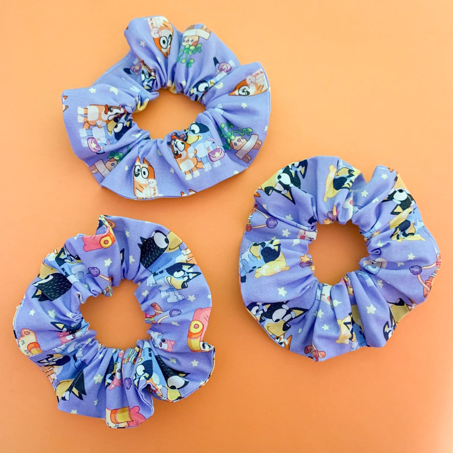 Purple Bluey Scrunchie